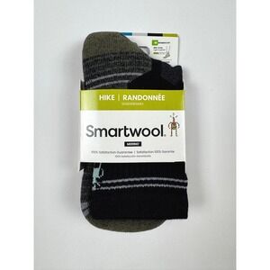 Smartwool Women's Hike Mid Crew Socks Black Medium New In Packaging